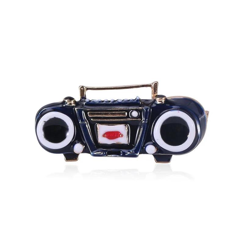 Historicism Radio Brooch Alloy Drip Tape Recorder Accessories