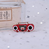 Historicism Radio Brooch Alloy Drip Tape Recorder Accessories