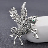 Men's Horse Wings Shape Brooch Cartoon Vintage Pin