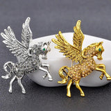 Men's Horse Wings Shape Brooch Cartoon Vintage Pin
