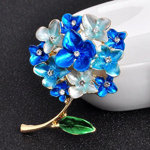 Zlxgirl Alloy Flower Brooch Bridal Scarf Pin