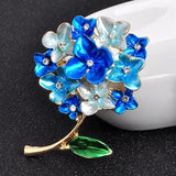 Zlxgirl Alloy Flower Brooch Bridal Scarf Pin
