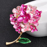 Zlxgirl Alloy Flower Brooch Bridal Scarf Pin