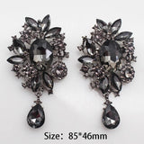 Vintage Crystal Rhinestone Brooch High-end Water Drop Pendant Clothing