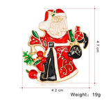 Santa Claus Enamel Alloy Pin Christmas Party Jewelry AL385