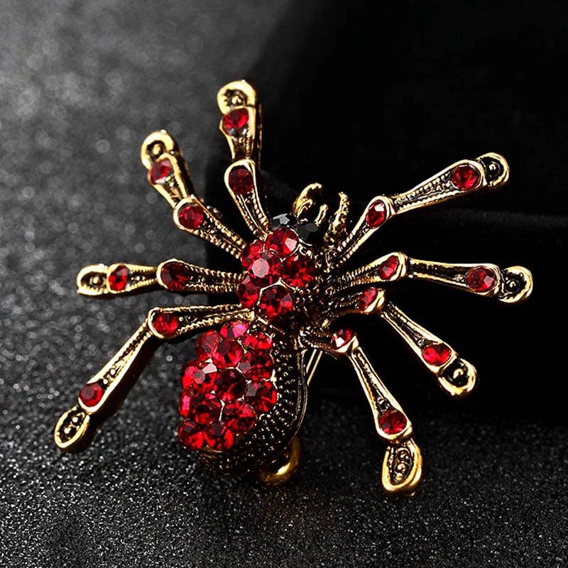 Vintage Spider Brooch Pin Men's Jewelry Wedding Accessories