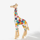 Multicolor Giraffe Cartoon Brooch Animal Alloy Brooch