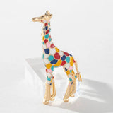 Multicolor Giraffe Cartoon Brooch Animal Alloy Brooch