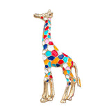 Multicolor Giraffe Cartoon Brooch Animal Alloy Brooch