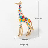 Multicolor Giraffe Cartoon Brooch Animal Alloy Brooch