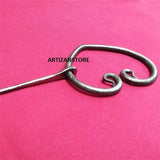 Vintage Geometric Heart Shaped Brooch Retro Alloy Heart Cardigan Buckles