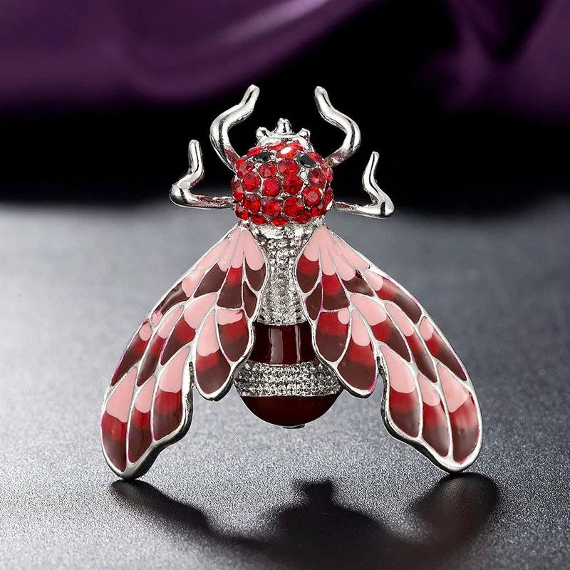Colorful Bee Brooches for Women Party Hijab Accessory