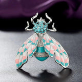Colorful Bee Brooches for Women Party Hijab Accessory