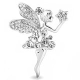 Romantic Angel Hand Holding Stars Crystal FAIRY Brooches Pin