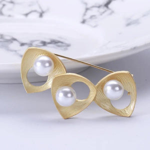 Freshwater Pearl Brooches Female Ins Cardigan Corsage Coat Pin