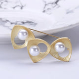 Freshwater Pearl Brooches Female Ins Cardigan Corsage Coat Pin