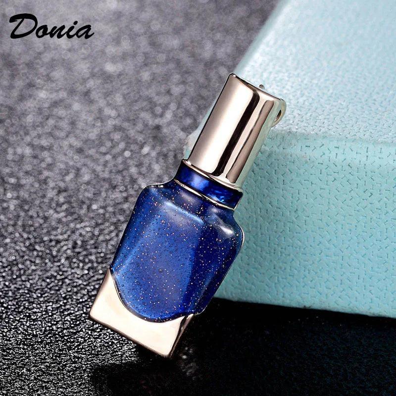 Donia Enamel Nail Polish Brooch Jewelry for Women's Couple