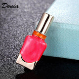Donia Enamel Nail Polish Brooch Jewelry for Women's Couple