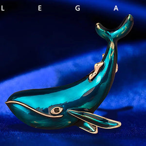 Enamel Fish Shape Men Brooch Jewelry Christmas Hijab Pins