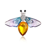 Crystal Insect Brooches Dragonfly Bees Lapel Pins Female Accessories