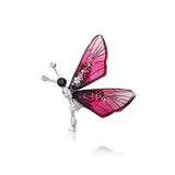 Crystal Insect Brooches Dragonfly Bees Lapel Pins Female Accessories
