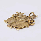 Retro Alloy Five Hippos Brooch Collar Pin