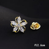 Anti Slip Zircon Hollow Out Flower Breast Flower
