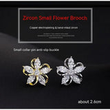 Anti Slip Zircon Hollow Out Flower Breast Flower