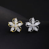Anti Slip Zircon Hollow Out Flower Breast Flower