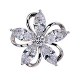 Anti Slip Zircon Hollow Out Flower Breast Flower