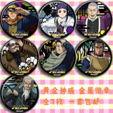 1pc 58mm Golden Kamuy Sugimoto Ogata Asirpa Tanigaki badges brooch