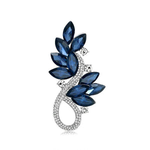 Crystal Flower Brooch 2-Color Palace Style Party Brooch Pin
