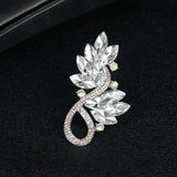 Crystal Flower Brooch 2-Color Palace Style Party Brooch Pin