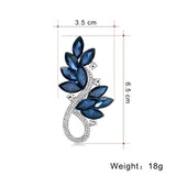 Crystal Flower Brooch 2-Color Palace Style Party Brooch Pin