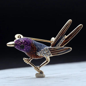 Colorful Enamel cartoon birds brooch For Women Men Jewelry