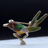 Colorful Enamel cartoon birds brooch For Women Men Jewelry