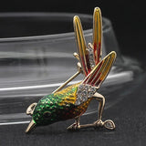 Colorful Enamel cartoon birds brooch For Women Men Jewelry