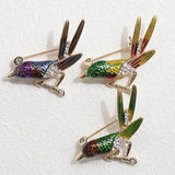 Colorful Enamel cartoon birds brooch For Women Men Jewelry