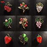 Cherry Brooch Anti Light Fixing Pin Jewelry