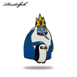 1.25 Inch Crown Cartoon Enamel Pins