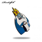 1.25 Inch Crown Cartoon Enamel Pins