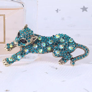 Rhinestone Seahorse Brooches For Women Vintage Animal Brooch Pin