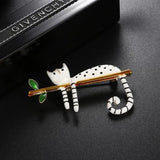 Lazy Cat Enamel Brooch Cartoon Animal Pin Jewelry