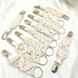 Women Portable Hand Knitting Cotton Rope Sun Hat Clip