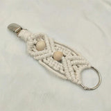 Women Portable Hand Knitting Cotton Rope Sun Hat Clip
