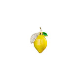 Lemon Zircon Small Brooch Fruit Small Pin Clothing Accessories