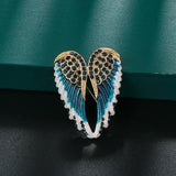 Moran Brooch Set with Auger Wings Ornament Corsage Lady