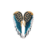 Moran Brooch Set with Auger Wings Ornament Corsage Lady