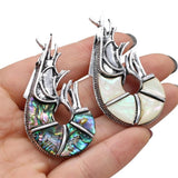 Mother of Pearl Shrimp Brooch Pin for Women