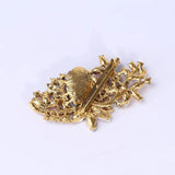 Big Rhinestone Flower High Brooches Pins Crystal Metal Party Wedding